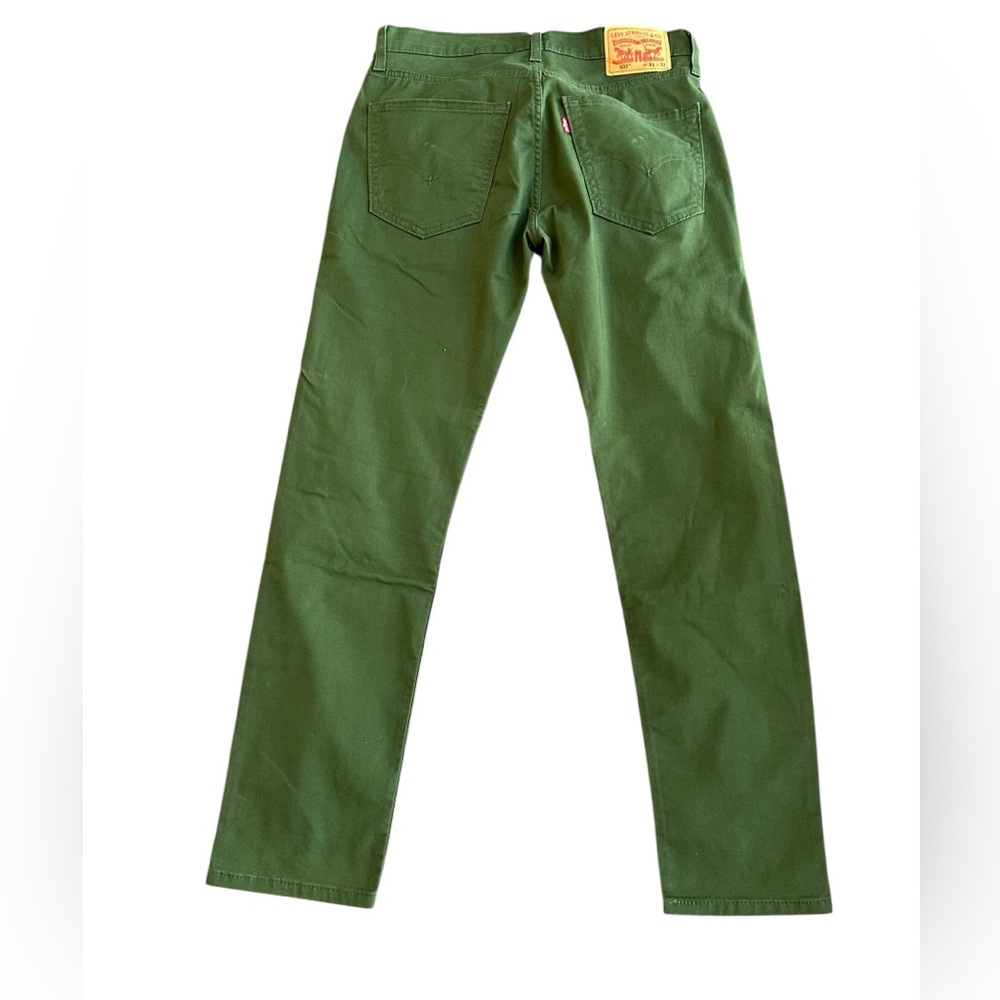 Levi's 502 Regular Taper Jeans Green W31 L32 - Picture 4 of 14